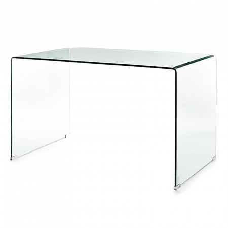 Scrivania VIKTORIA in Vetro Curvato spessore 12 mm, 126x70xh74 cm