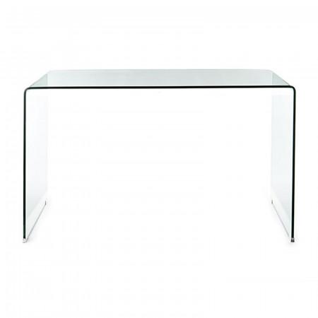 Scrivania VIKTORIA in Vetro Curvato spessore 12 mm, 126x70xh74 cm