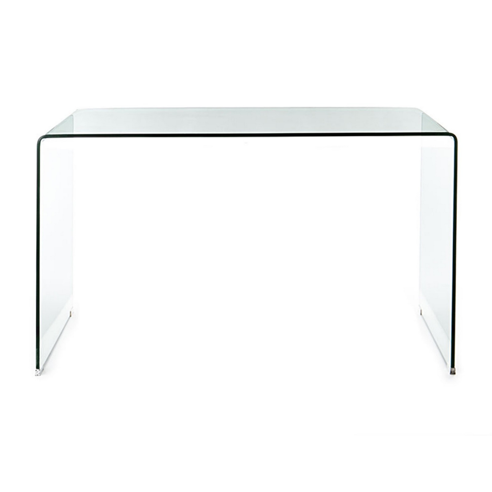 Scrivania VIKTORIA in Vetro Curvato spessore 12 mm, 126x70xh74 cm