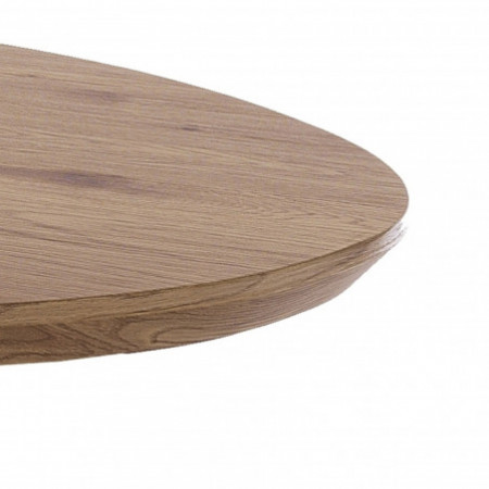 Tavolo Allungabile in legno Jack Top finitura Rovere e Gambe in metallo Nero opaco, 160-200x93 cm