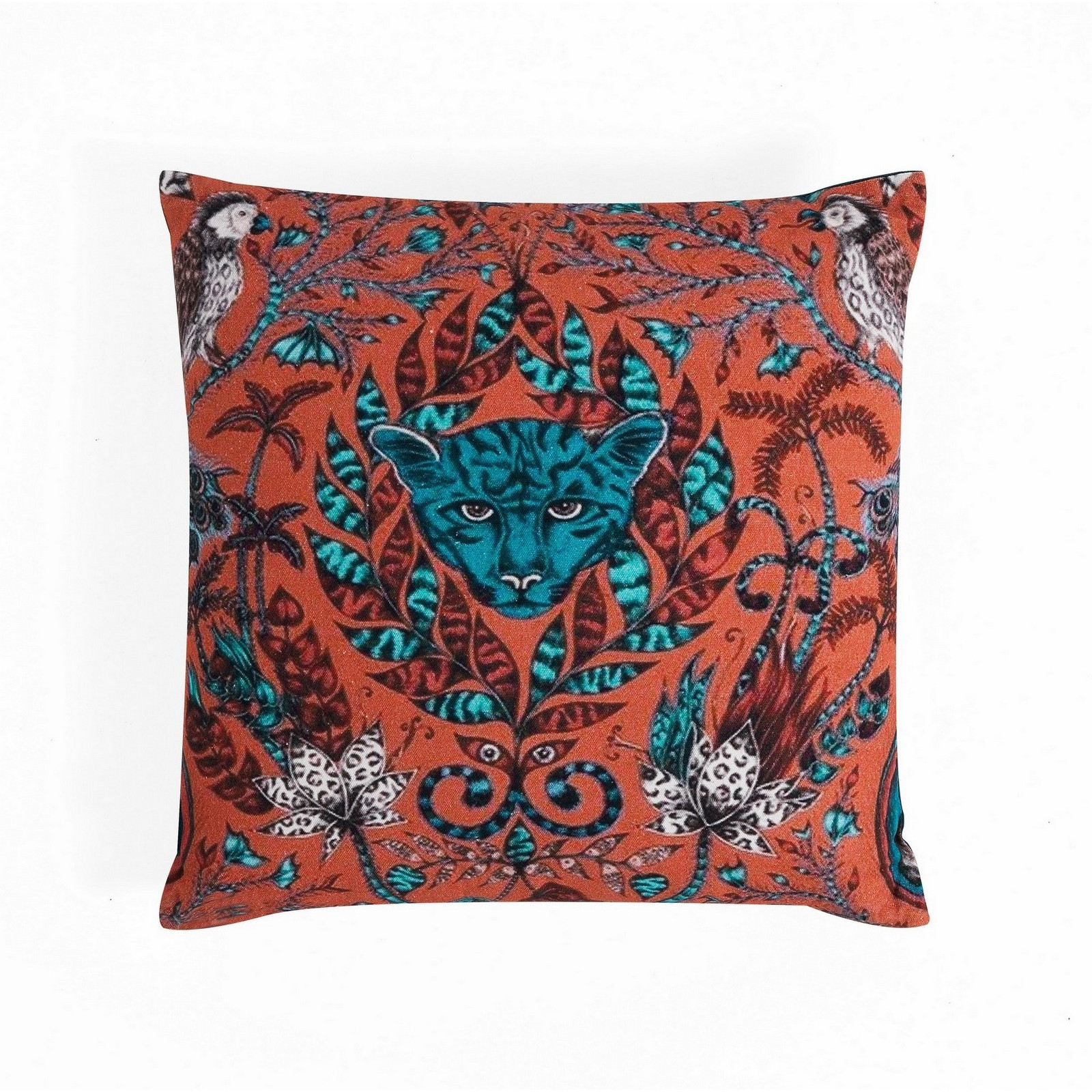 Cuscino KLASS CORAL rivestimento 100% cotone a fantasia colore Corallo