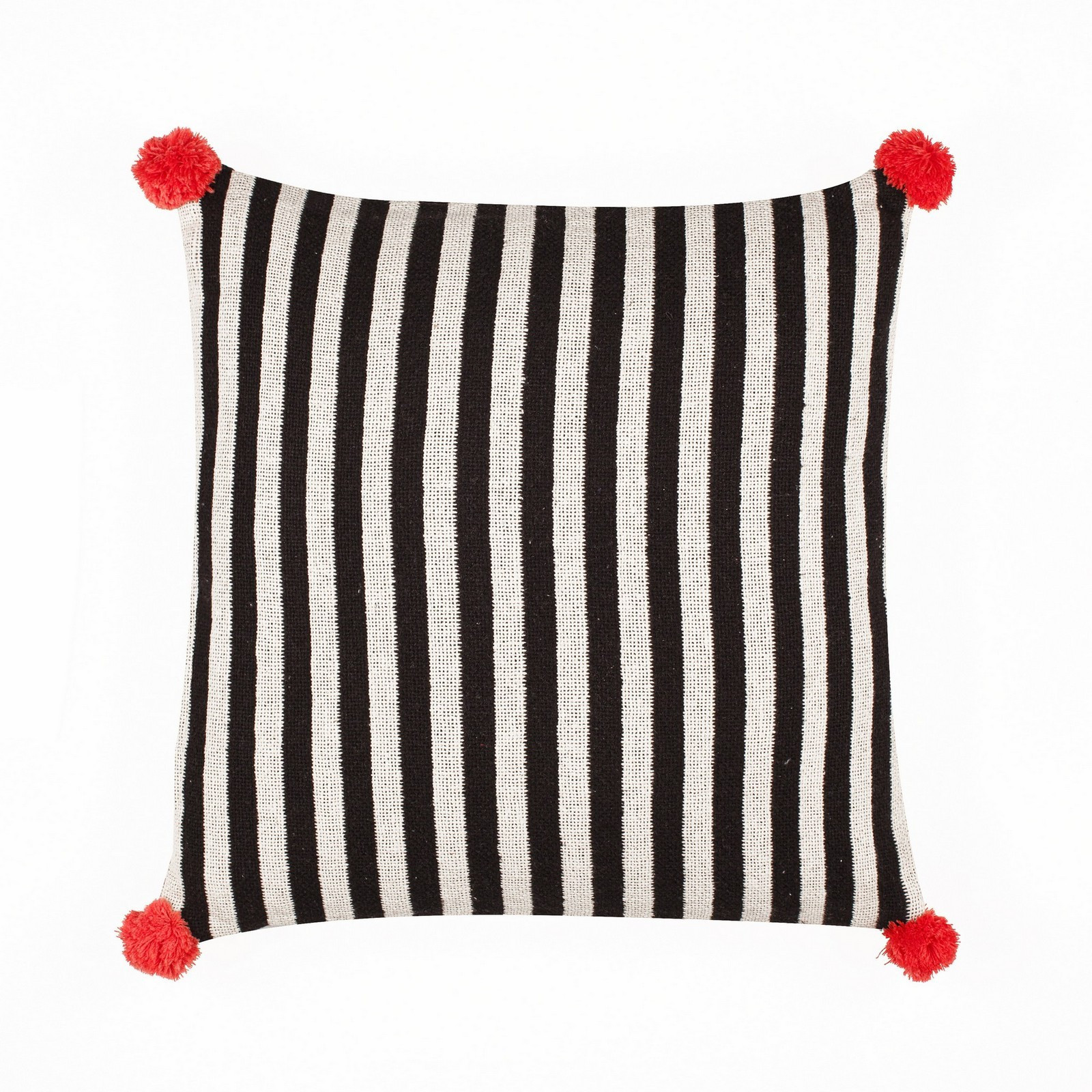 Cuscino ROW 100% cotone a ricghe cm 45x45 Made in INDIA