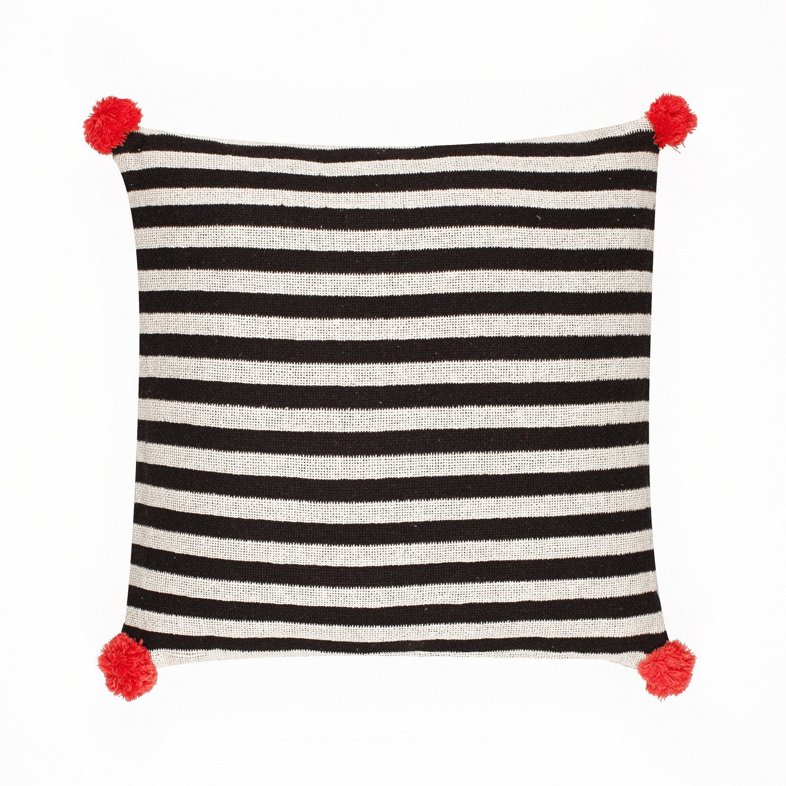 Cuscino ROW 100% cotone a ricghe cm 45x45 Made in INDIA
