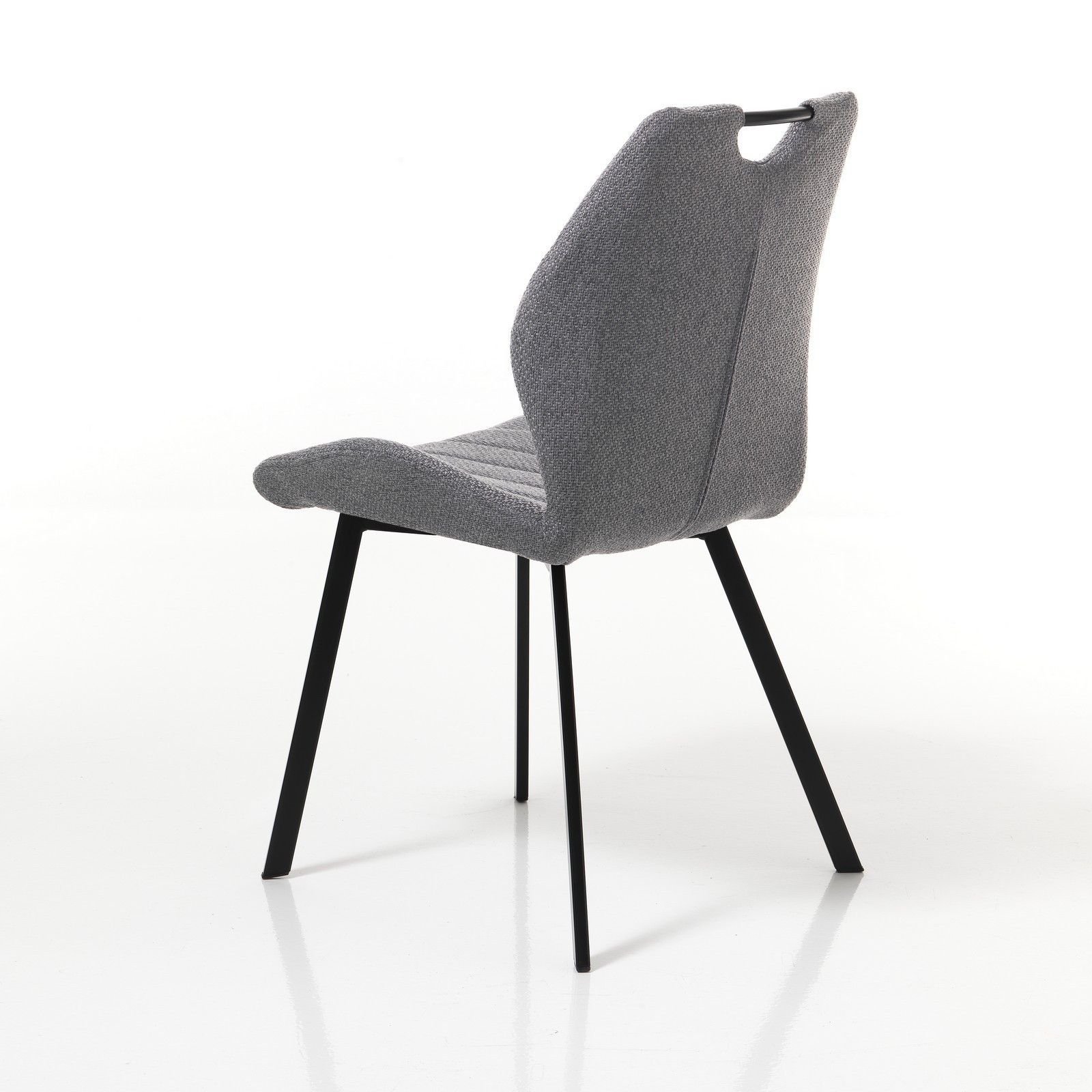 Sedia ILARIA GRIGIO SCURO tessuto Grigio scuro, H92 L51 P60 cm