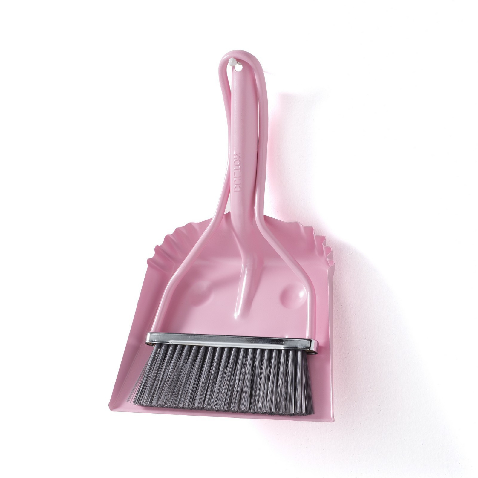 Set pulizia BRUSH ROSA paletta e scopino in metallo Rosa lucido
