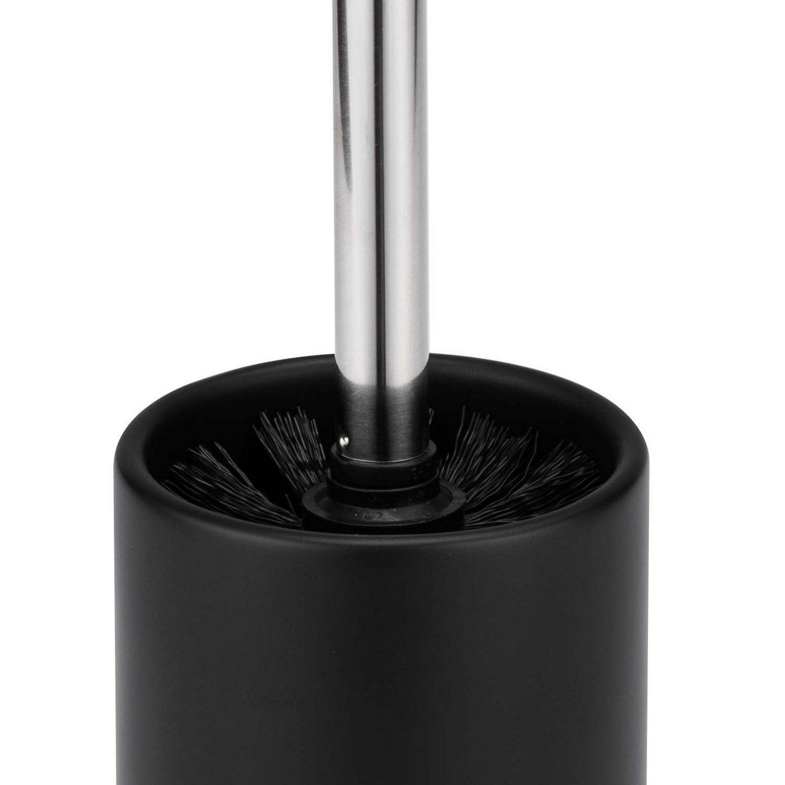 Portaspazzolino toilette DANDY poliresina Nera opaca, D9 H38 cm