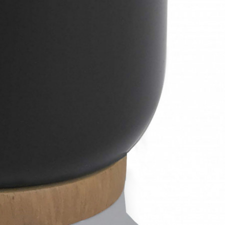 Portaspazzolino toilette DANDY poliresina Nera opaca, D9 H38 cm