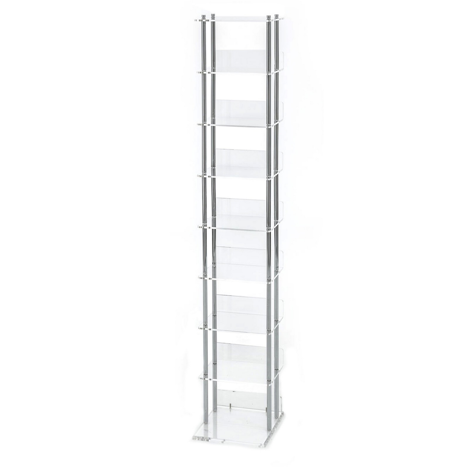 Porta CD a colonna CLEAR metacrilato Trasparente cm H117 L24 P21