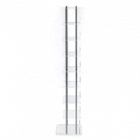Porta CD a colonna CLEAR metacrilato Trasparente, H117 L24 P21 cm