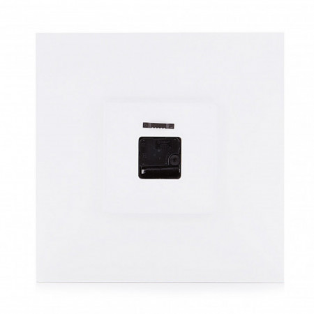 Orologio da muro TILE BIANCO laccato Bianco opaco, H33 L33 P2 cm