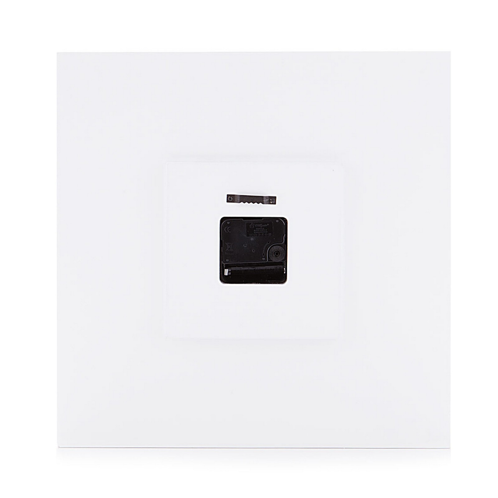 Orologio da muro TILE BIANCO laccato Bianco opaco, H33 L33 P2 cm
