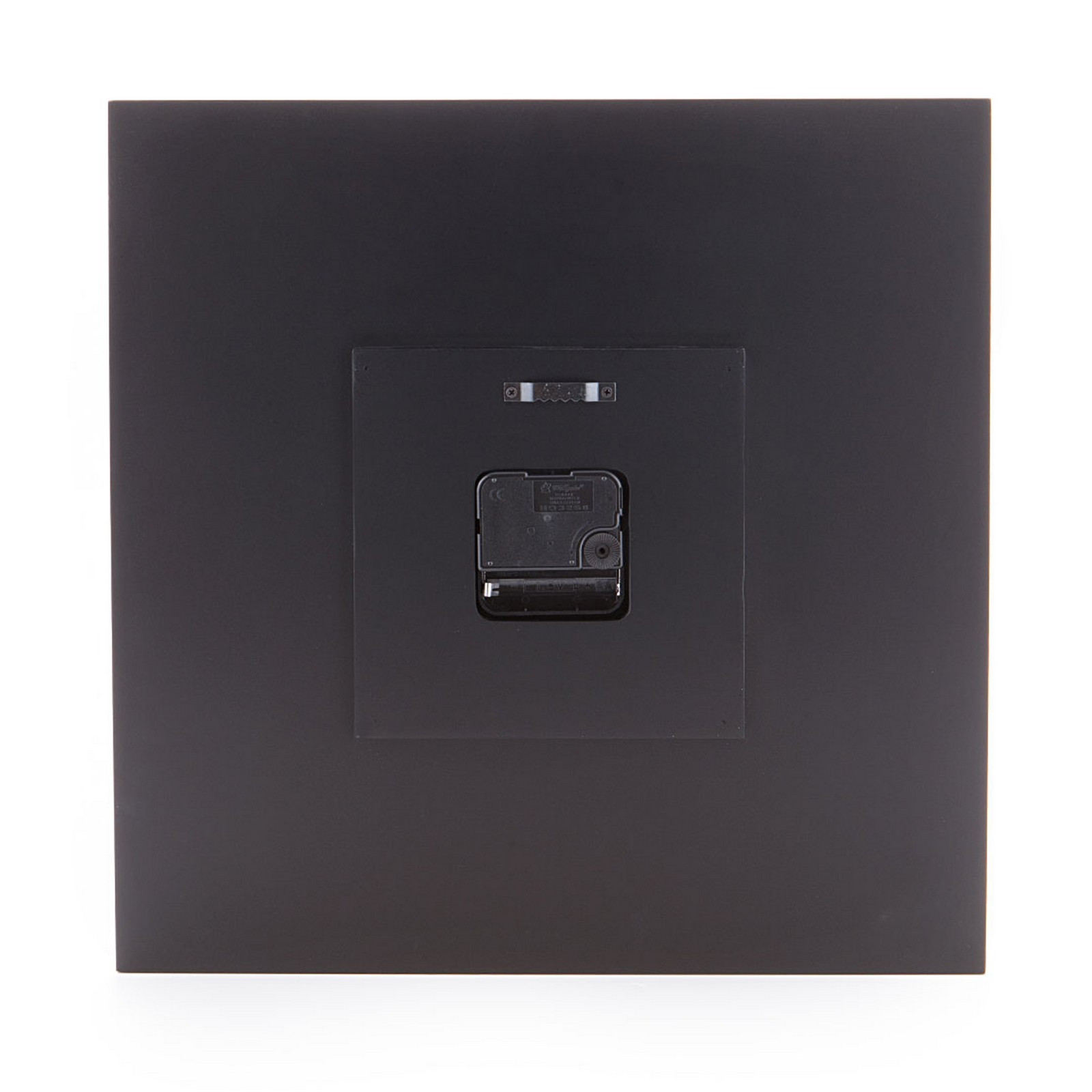 Orologio da muro TILE NERO laccato Nero opaco, H33 L33 P2 cm