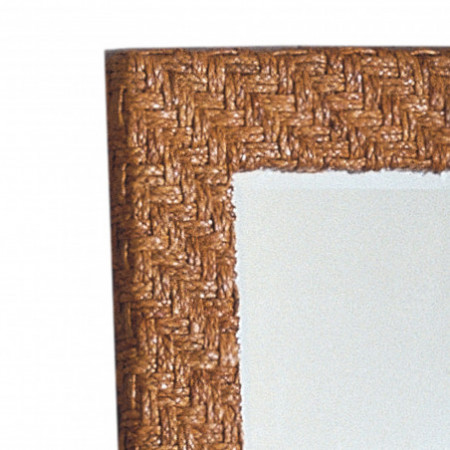 Specchio arredo da terra / paretre HONGANA foglie di Giacinto essiccate e intecciate  cm 203 94 spessore 8