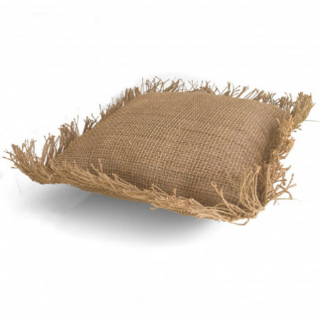 Cuscino SUMBA BROWN 100% Juta a maglia grande Marrone cm 40 40 H10
