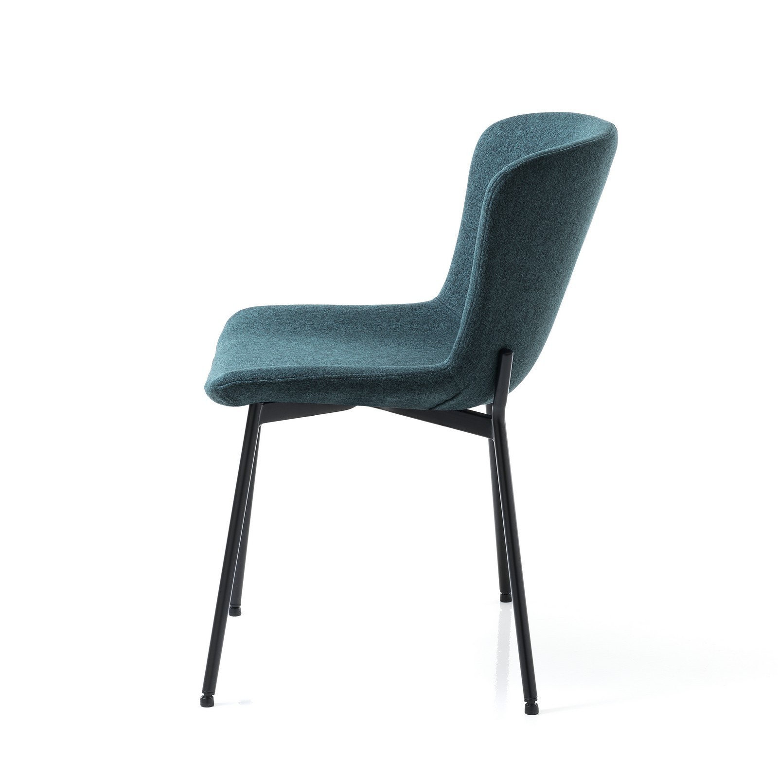 Sedia BARBARA TESSUTO BLU colore Blu Laguna non sfoderabile piedino inclinabile cm H80 L50 P60
