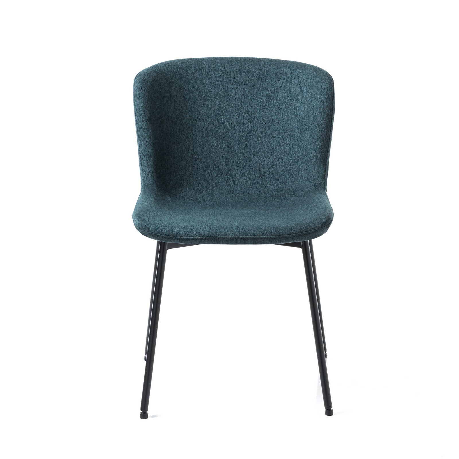 Sedia BARBARA TESSUTO BLU colore Blu Laguna non sfoderabile piedino inclinabile cm H80 L50 P60