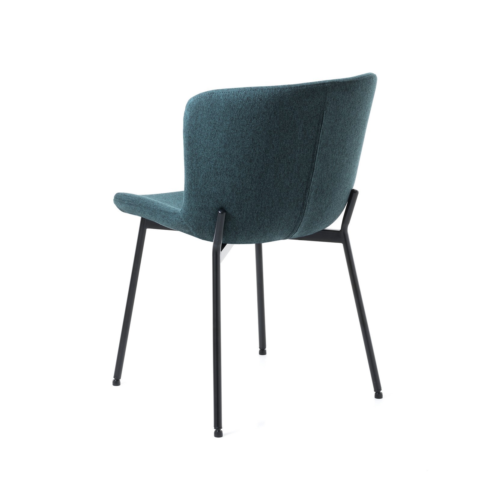 Sedia BARBARA TESSUTO BLU colore Blu Laguna non sfoderabile piedino inclinabile cm H80 L50 P60