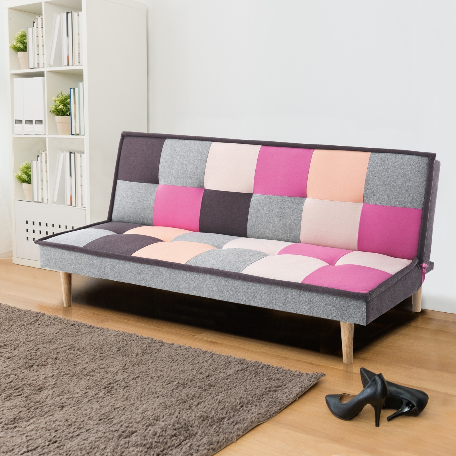 Divano letto SMART tessuto multi-colore L180 P90 H80 Divano letto SMART tessuto multi-colore L180 P90 H80
