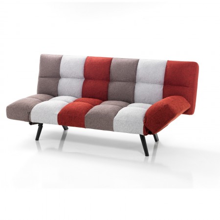 Divano letto DERBY tessuto multicolore L180 P80 H88