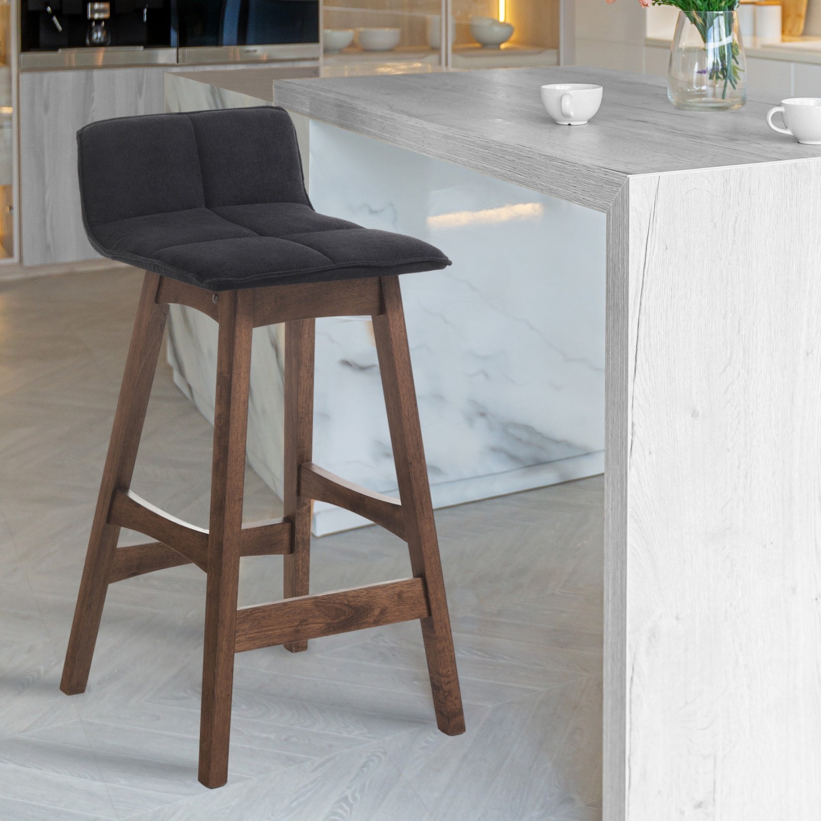Sgabello Margaret Dark Wood