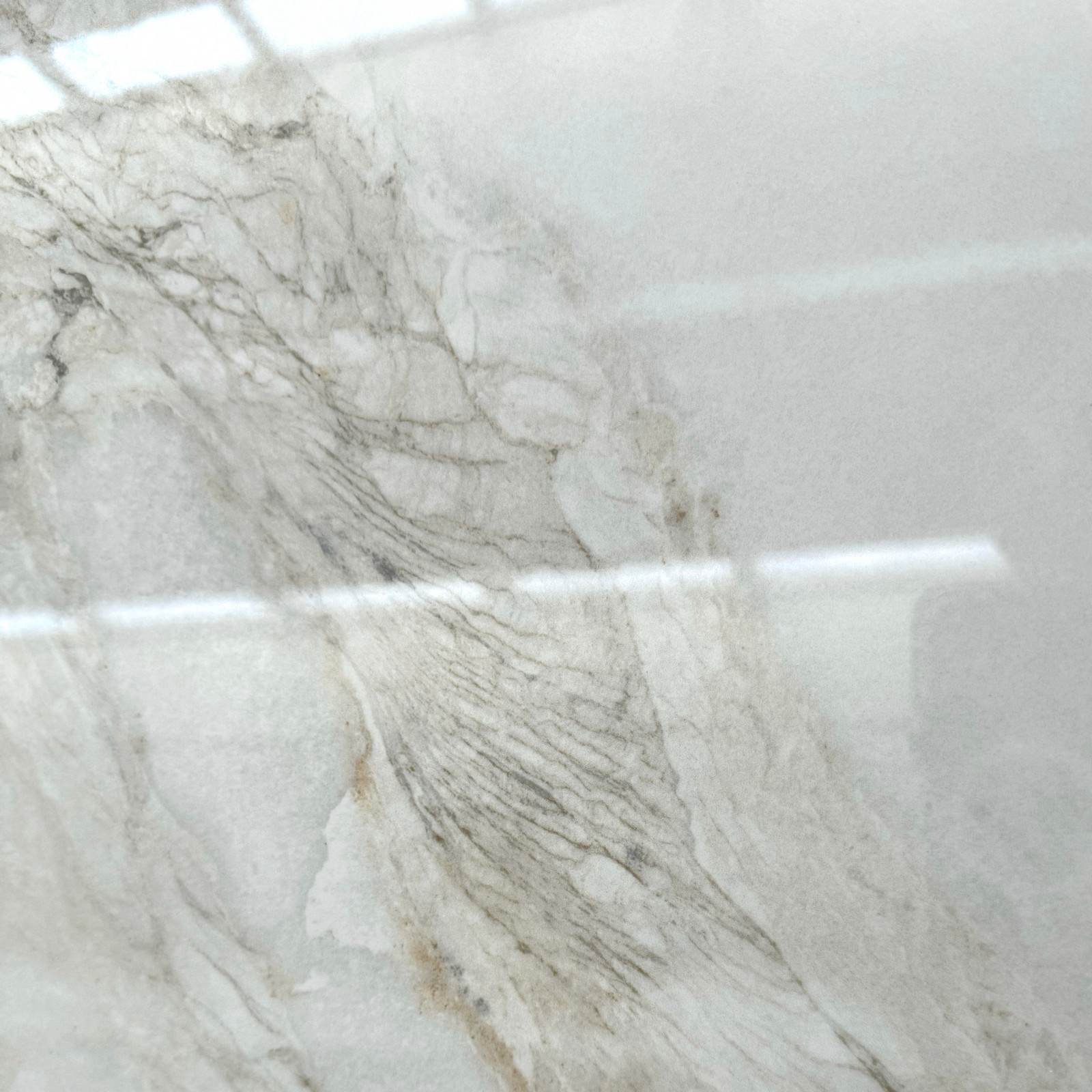 Tavolo allungabile MARK MARMO BIANCO piano in ceramica finitura Marmo Bianco lucido venato H78 P90 L160 - 240