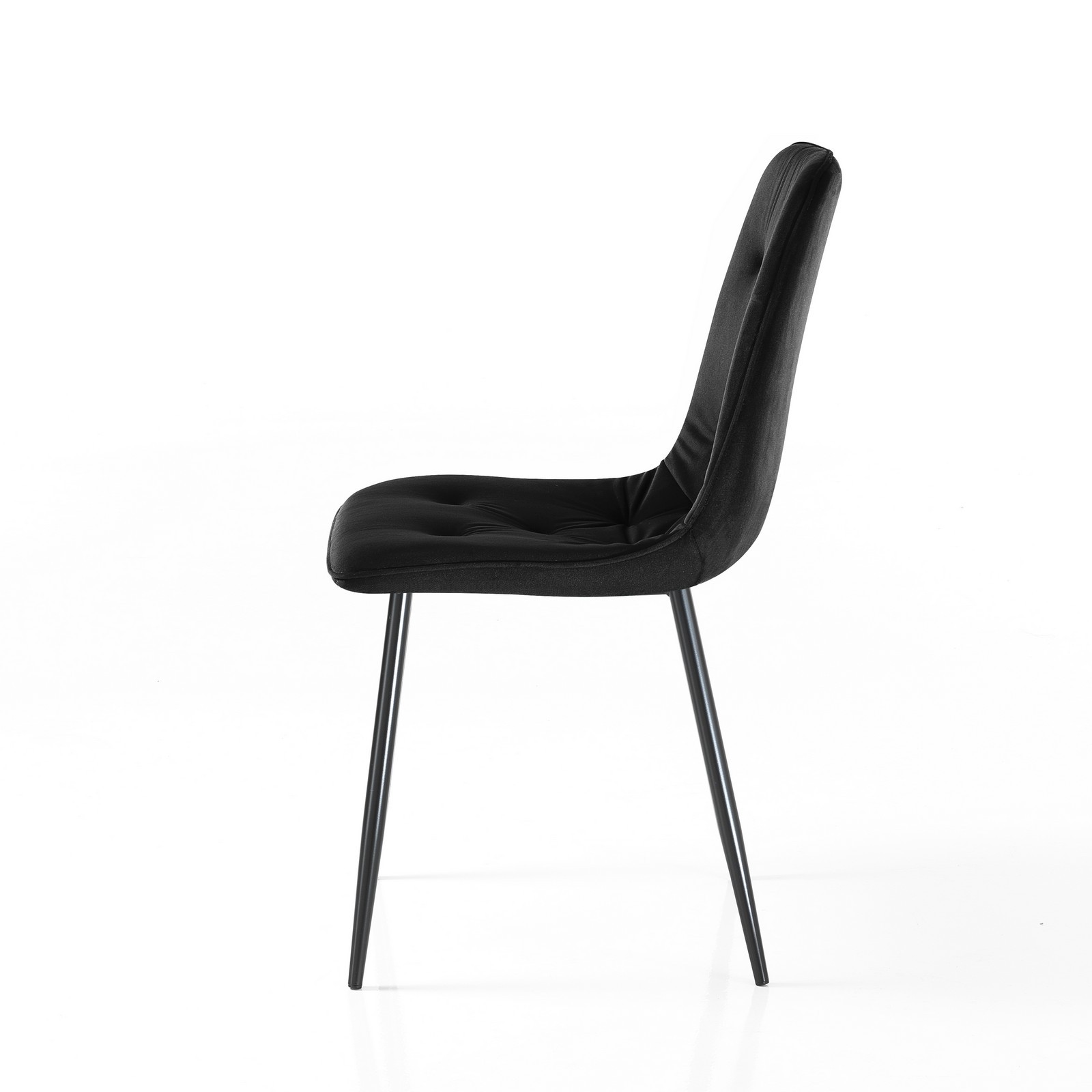 Sedia BRIGITTA NERA velluto Nero H88 L46 P56
