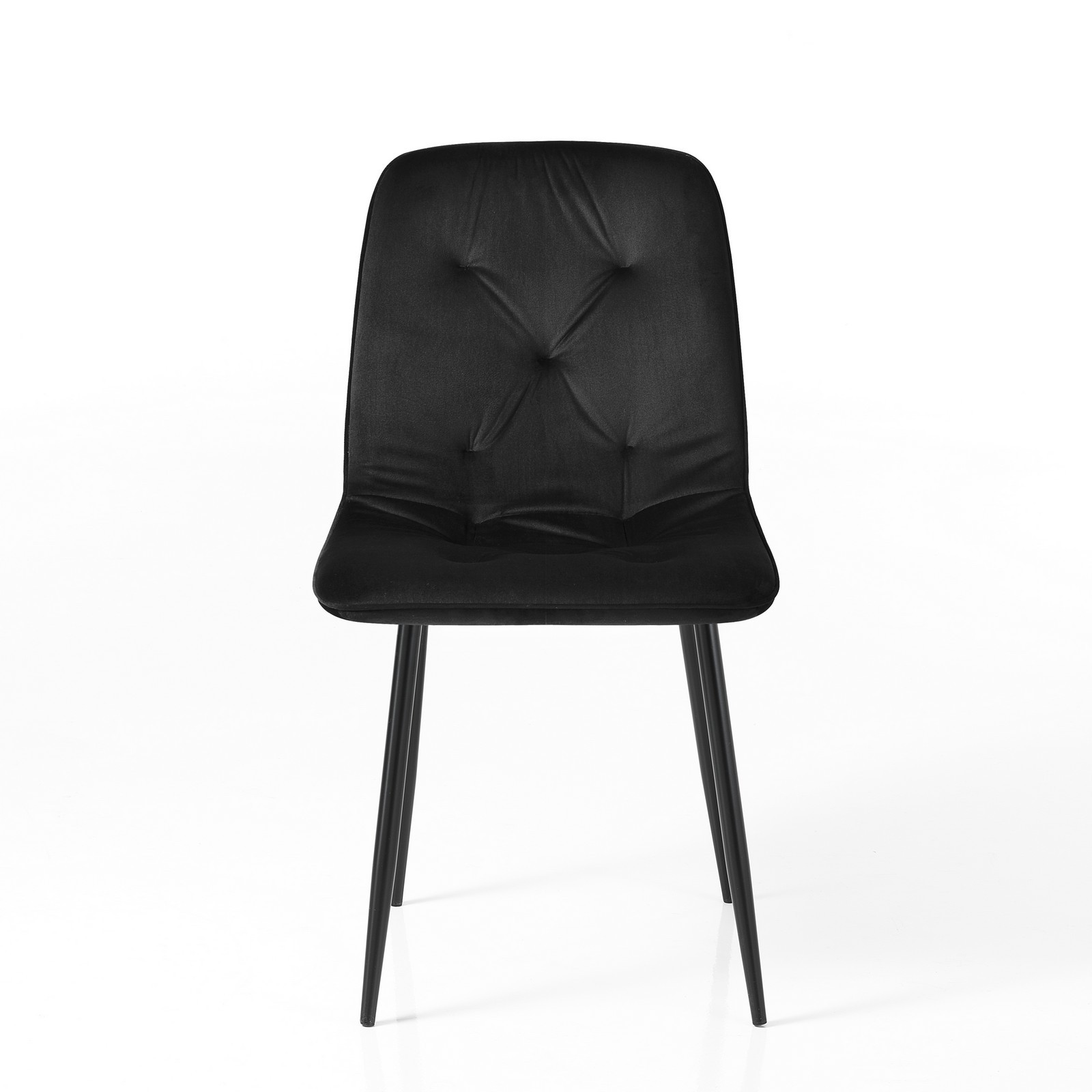Sedia BRIGITTA NERA velluto Nero H88 L46 P56