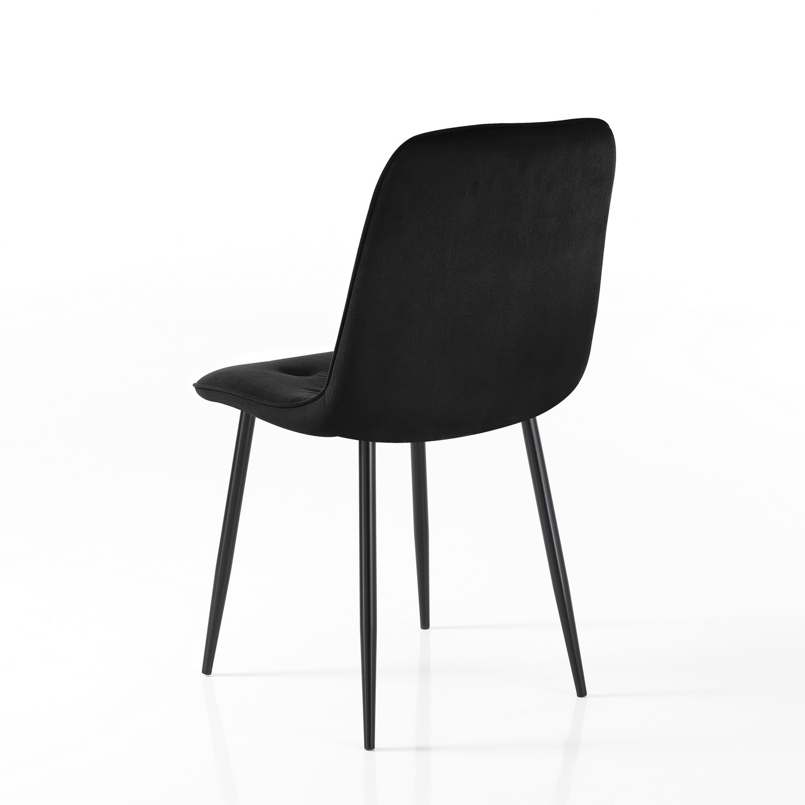 Sedia BRIGITTA NERA velluto Nero H88 L46 P56