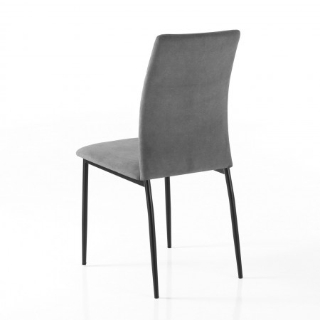 Sedia CLOTILDE GRIGIA tessuto Grigio H92 L43,5 P52