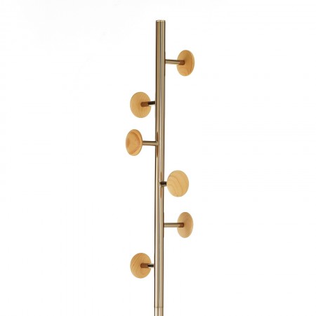 Appendiabiti porta ombrelli BOBO ORO acciaio verniciato Oro Rosa lucido  "Rose Gold" H180 D28