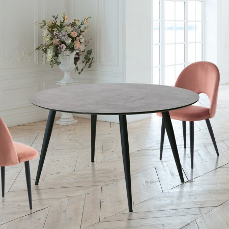 Tavolo allungabile LISO CEMENTO piano finitura cemento H76 P110 L110-150