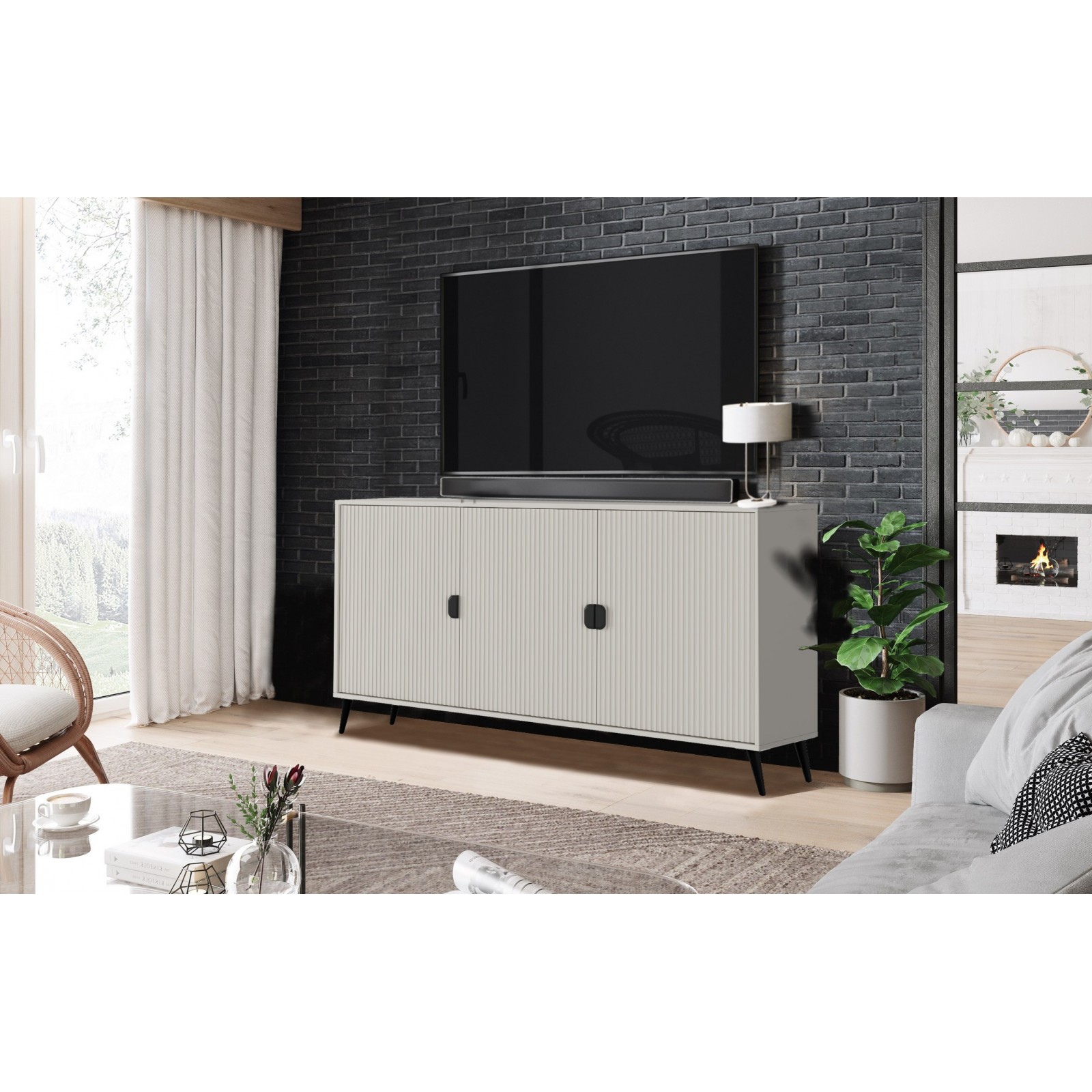 Madia JULIET CASHMERE finitura Cashmere opaco H88 L153,5 P49