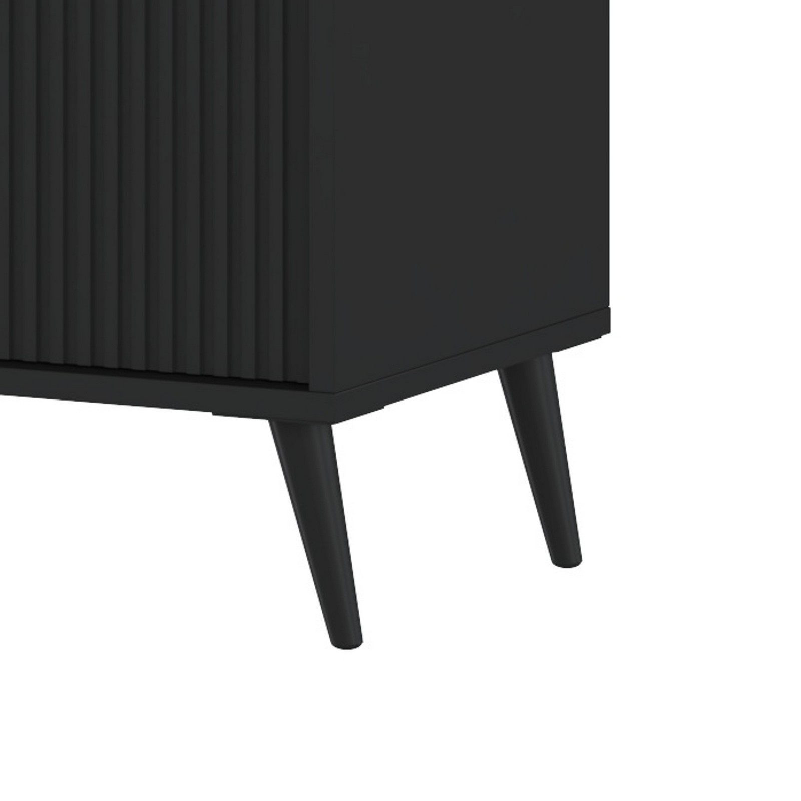 Madia JULIET TOTAL BLACK finitura Nero opaco H88 L153,5 P49