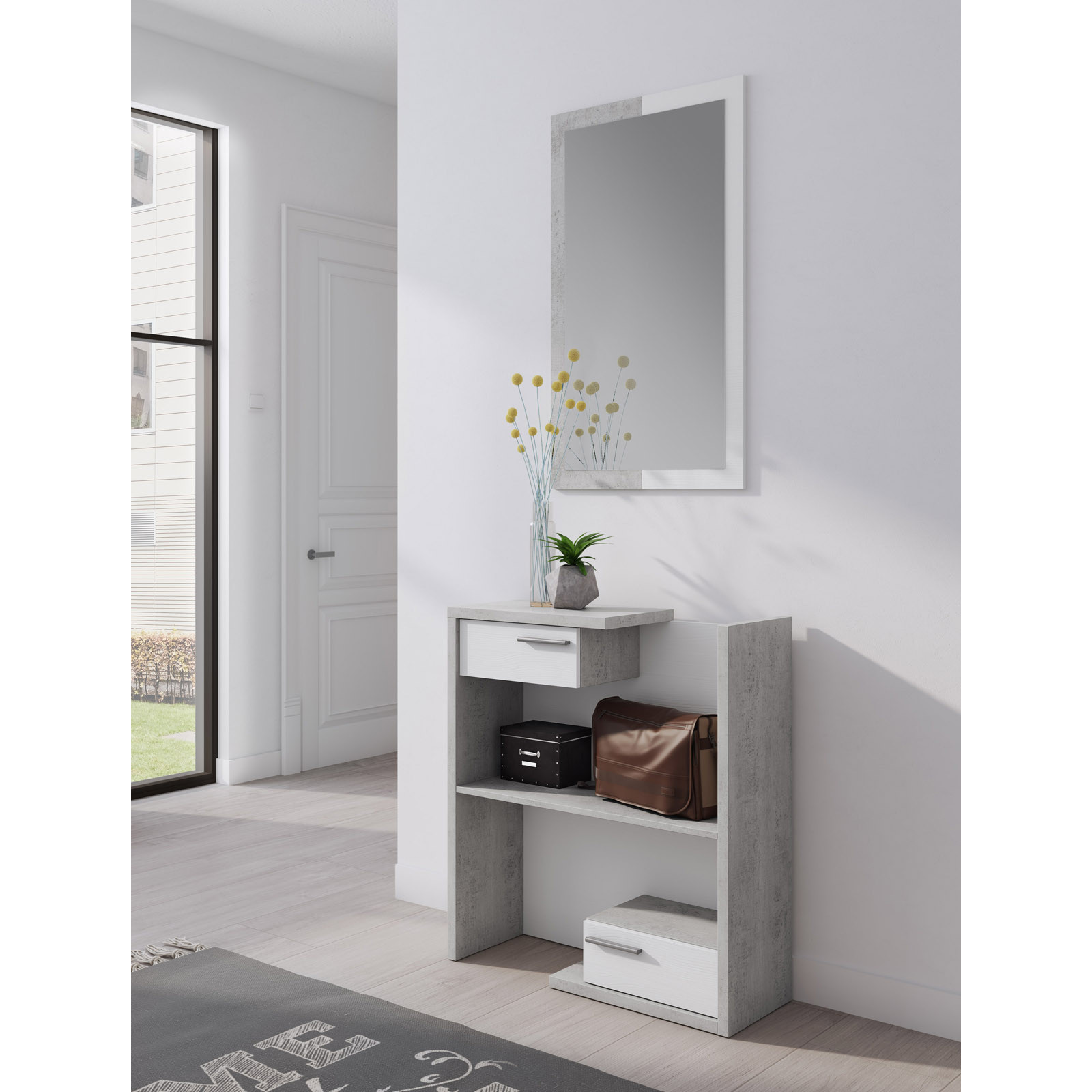 ARREDO DA CASA Mobile per Ingresso con Specchio MOD II4000 : :  Casa e cucina