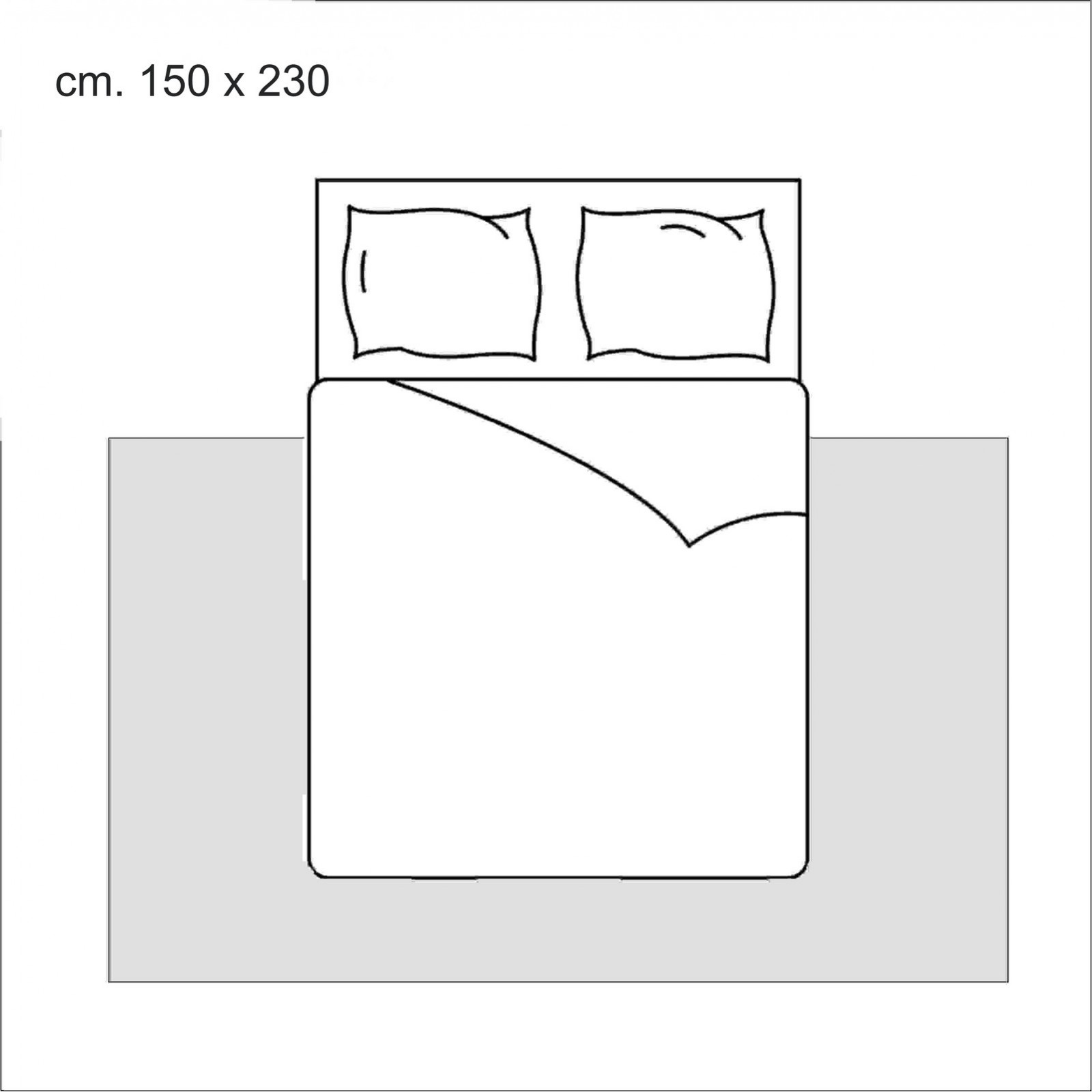 Tappeto DAMA 230 cm 150 x 230 anallergico anti acaro antiscivolo