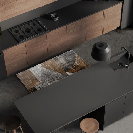 Tappeto corsia REK BROWN 150 cm80x150 soft touch anallergico antiacaro e antitarma facile da pulire