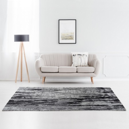 Tappeto MERCURY GREY 190 cm133x190 soft touch anallergico antiacaro e antitarma facile da pulire
