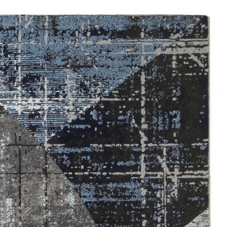 Tappeto REK BLU 230 cm160x230 soft touch anallergico antiacaro e antitarma facile da pulire
