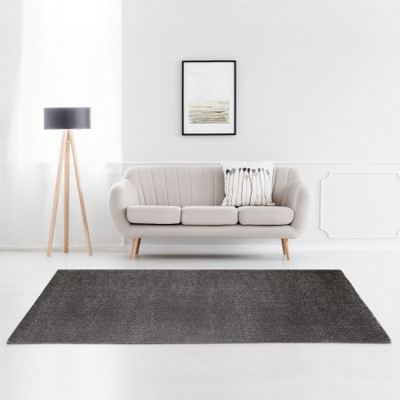 Tappeto QUEENS GREY 190 Grigio cm 133 x190 soft touch anallergico antiacaro e antitarma facile da pulire