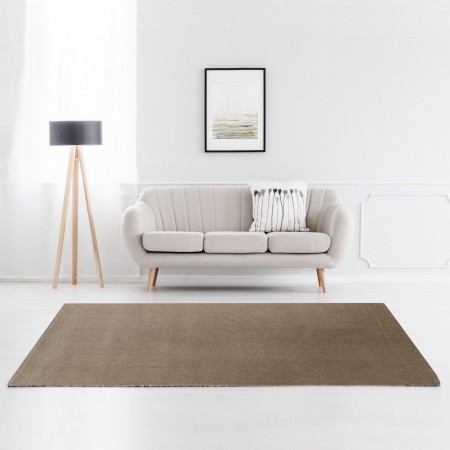 Tappeto QUEENS SAND 190 Sabbia cm 133x190 soft touch anallergico antiacaro e antitarma facile da pulire