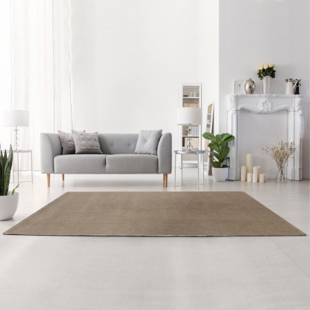Tappeto QUEENS SAND 230 Sabbia cm 160x230 soft touch anallergico antiacaro e antitarma facile da pulire