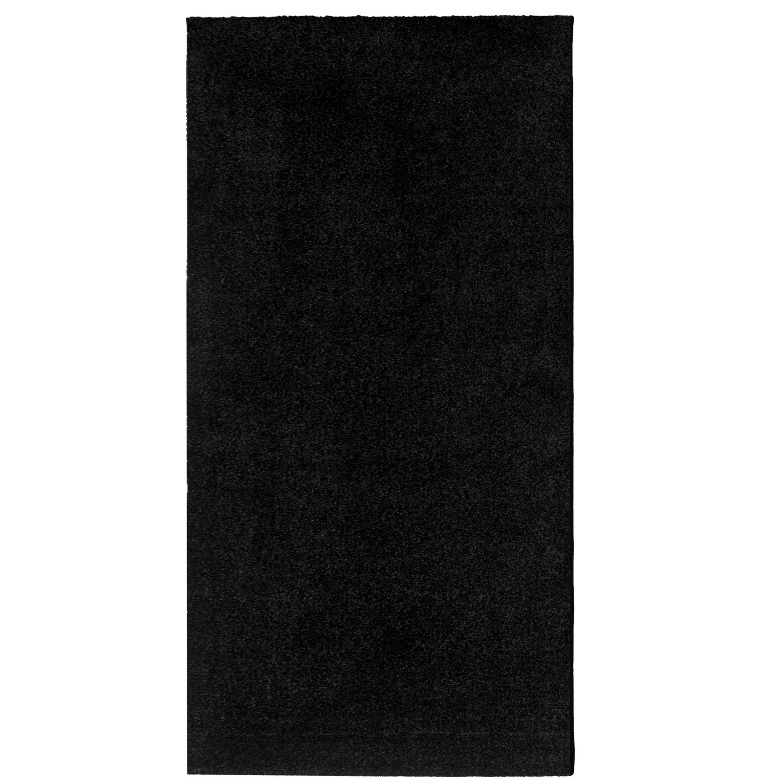 Tappeto corsia QUEENS BLACK 150 Nero cm80x150 soft touch anallergico antiacaro e antitarma facile da pulire