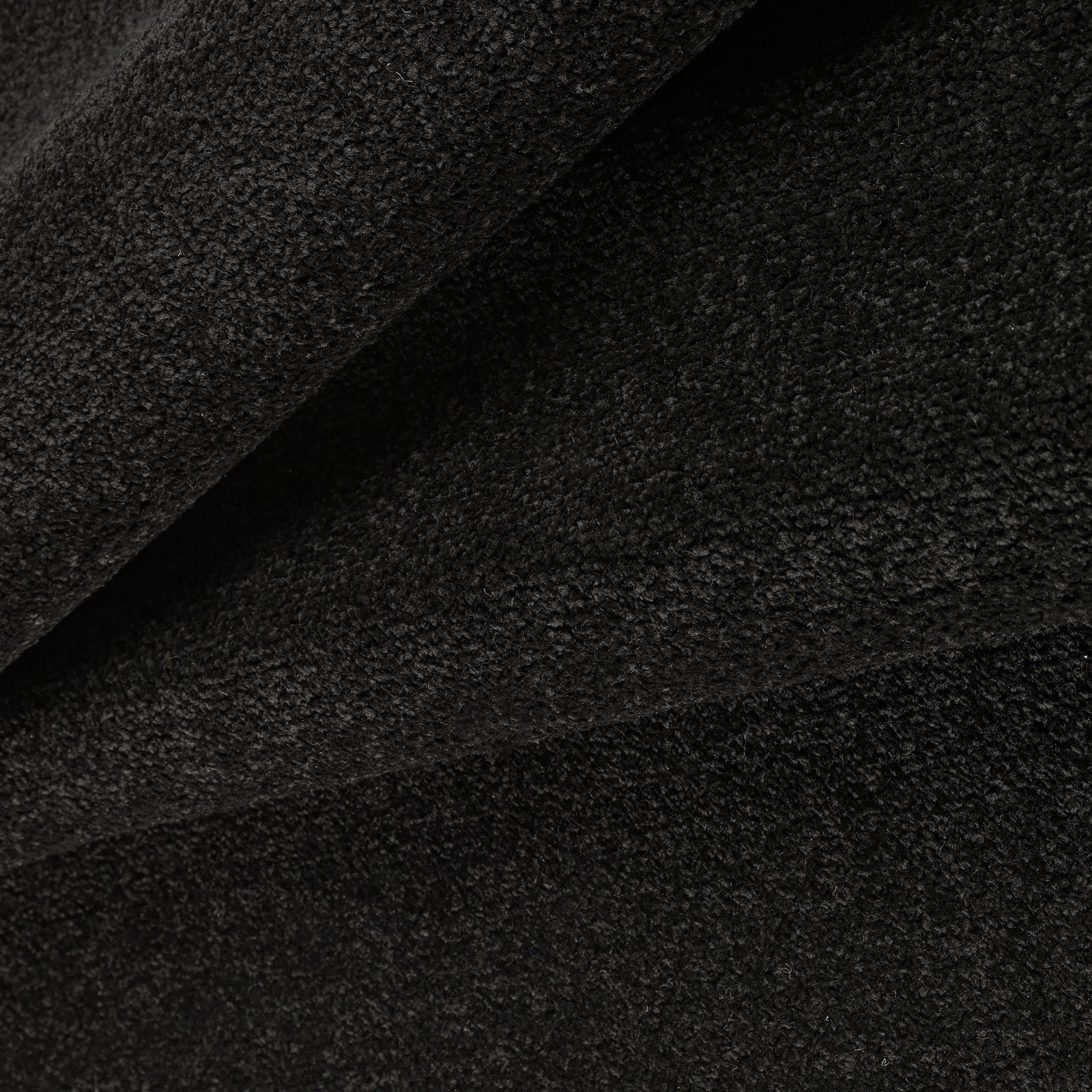 Tappeto corsia QUEENS BLACK 150 Nero cm 80x150 soft touch anallergico antiacaro e antitarma facile da pulire