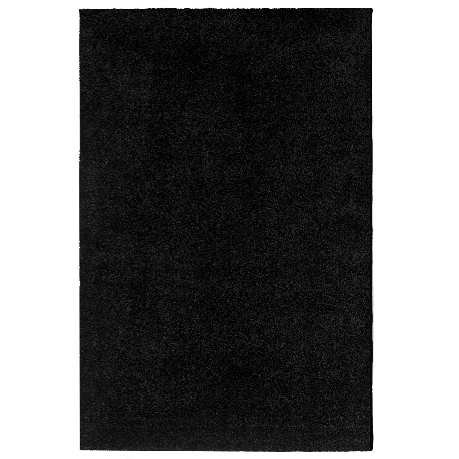 Tappeto QUEENS BLACK 230 Nero cm 160x230 soft touch anallergico antiacaro e antitarma facile da pulire