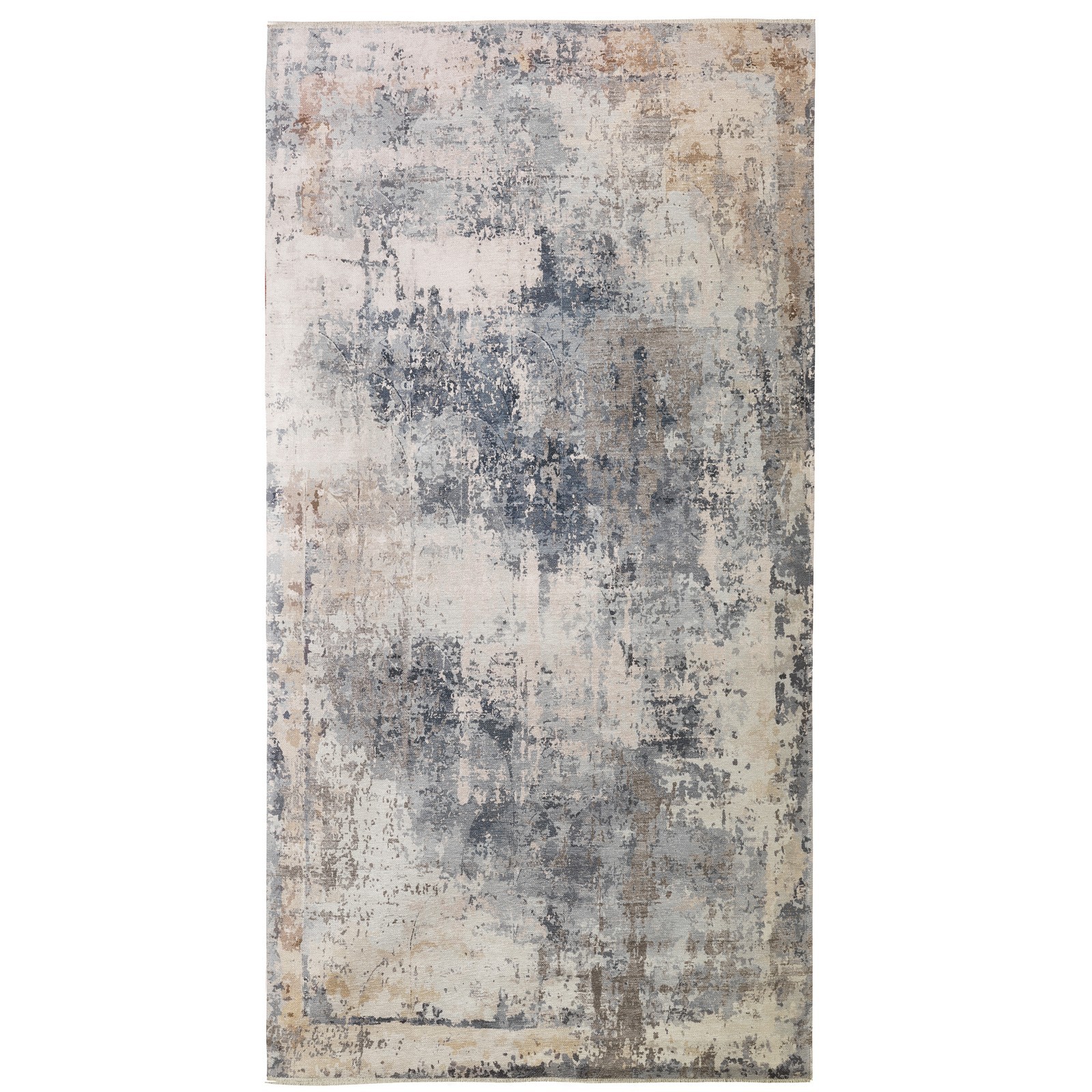 Tappeto corsia KAS 180 cm 58x180 misto cotone riciclato fondo antiscivolo facile da pulire