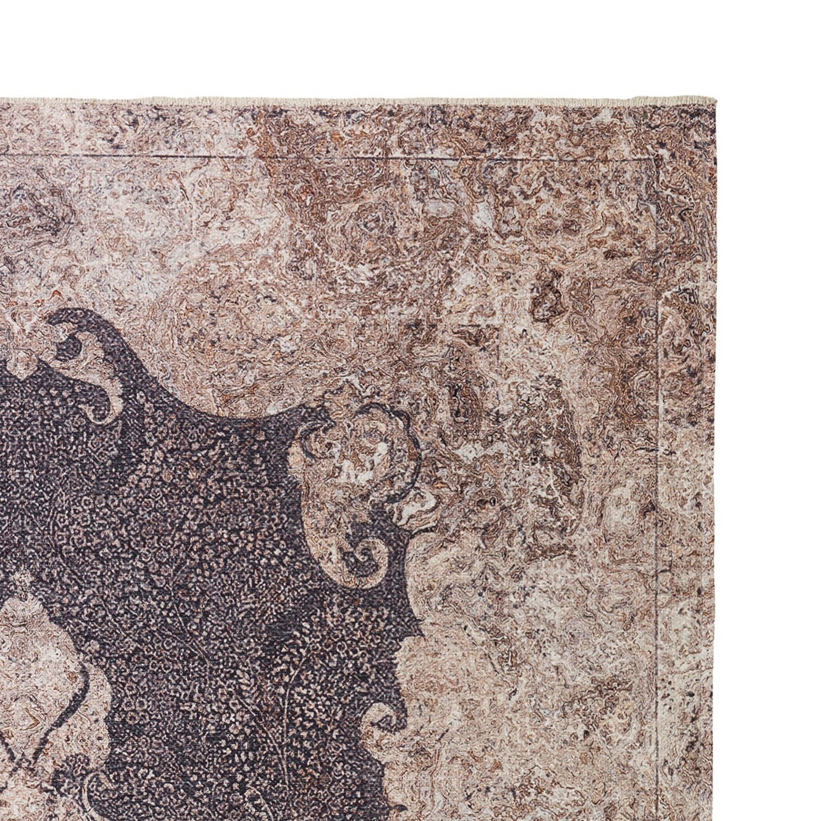 Tappeto BURSA 230 cm 150x230 misto cotone riciclato fondo antiscivolo facile da pulire