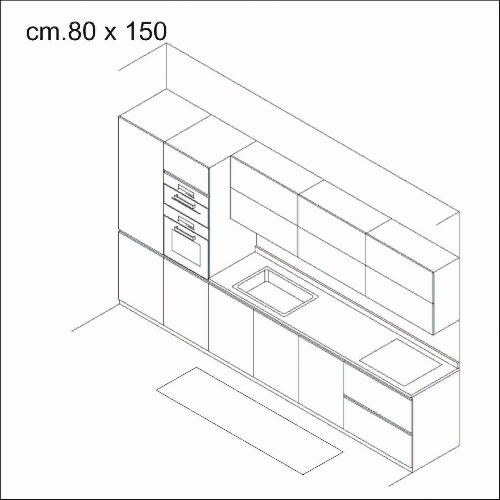 Tappeto corsia REK BROWN 150 cm80x150 soft touch anallergico antiacaro e antitarma facile da pulire