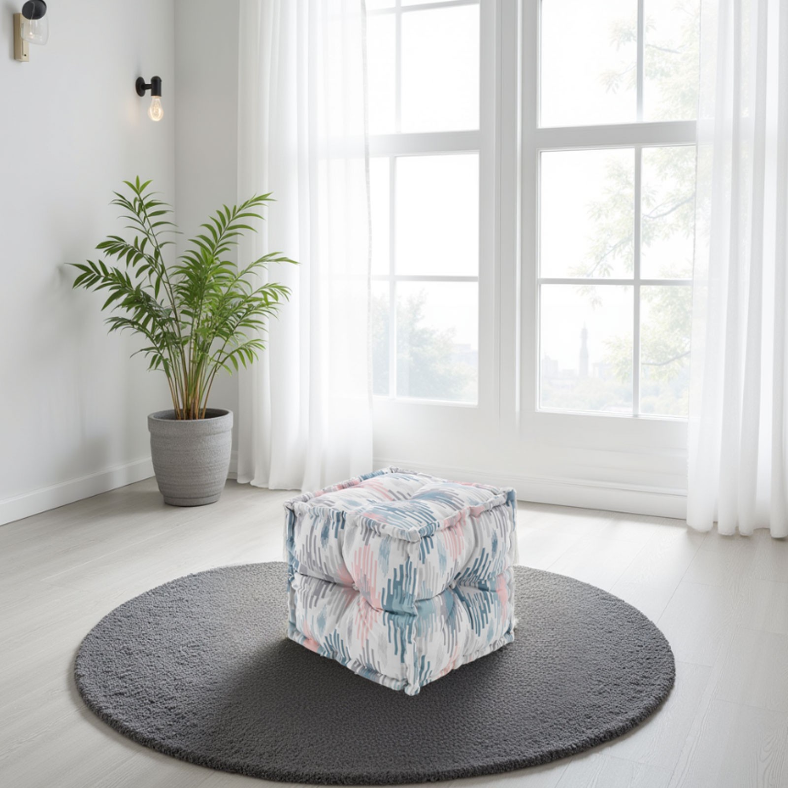 Pouf OUTDOOR KAMAR PASTEL Programma KAMAR - OUTDOOR tessuto waterproof cm. 45 x 45 x 45