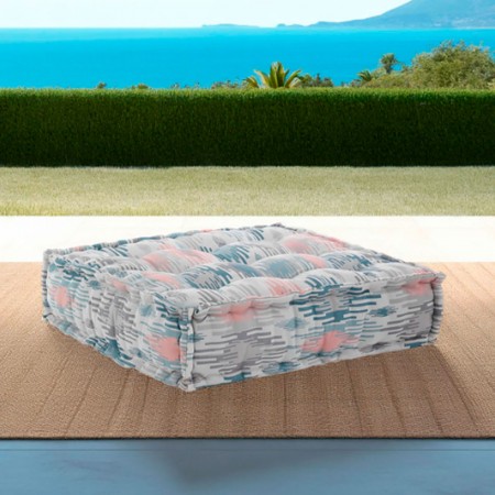 Pouf quadrato OUTDOOR PASTEL tessuto waterproof