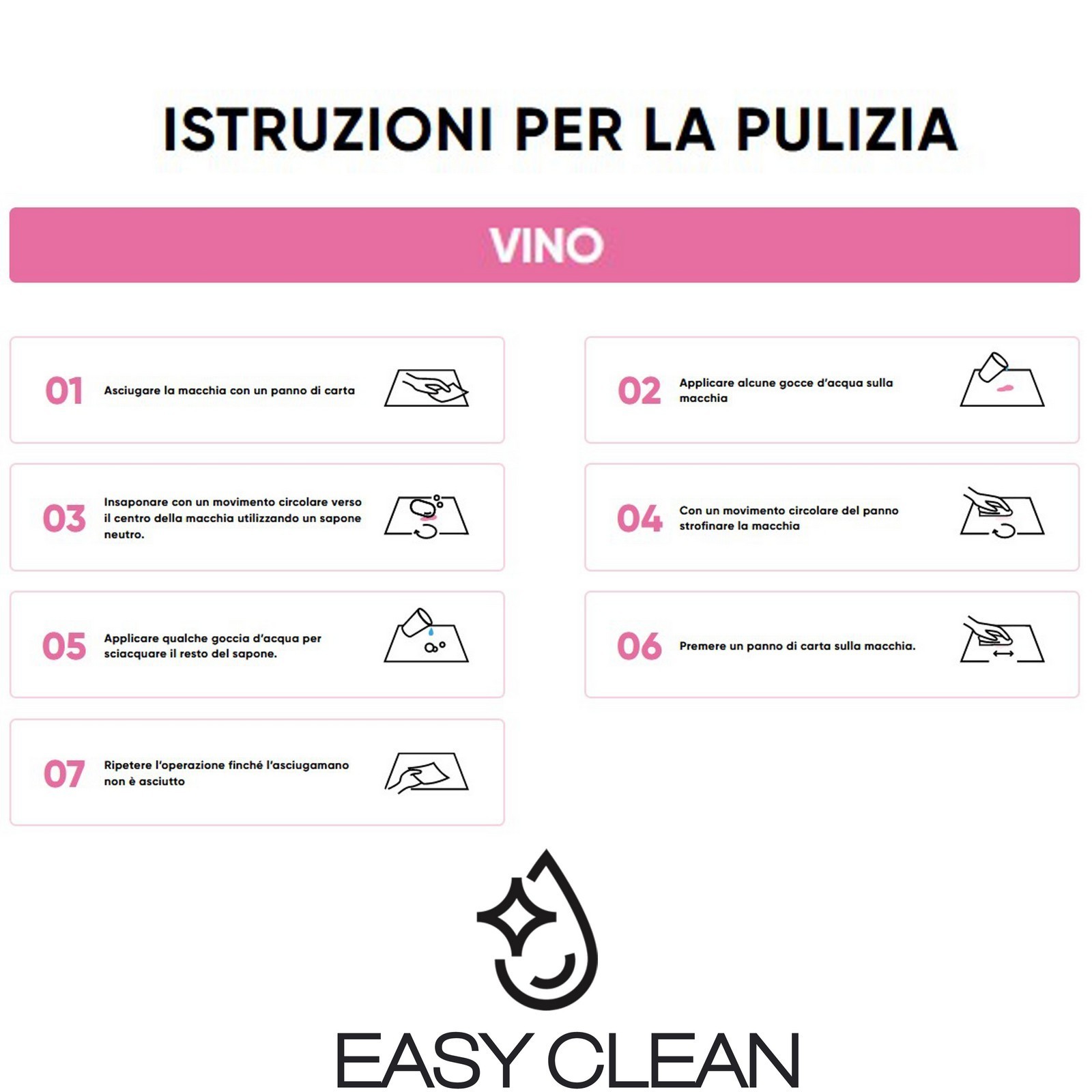 Set 4 Sedie HARA NERA tessuto di colore Nero  tessuto EASY CLEAN di facile pulizia cm H84 L44 P54